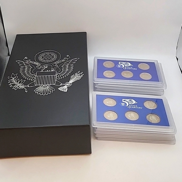 1999-2008 50 State Quarters Proof Set Complete Set All 50 States in Box - Picture 1 of 8
